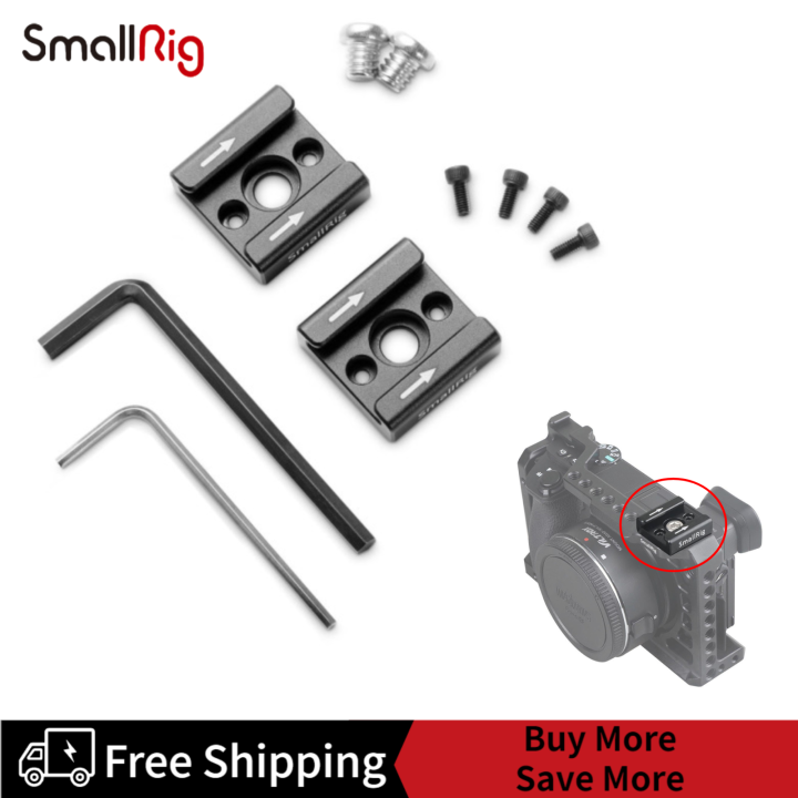 SmallRig Cold Shoe Mount Adapter (2pcs Pack) with 1/4