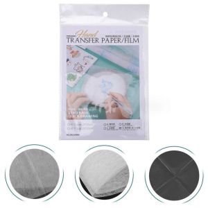 กระดาษลอกลาย ละลายน้ำ และฟิล์มลอกลาย ละลายน้ำ (ชุดละ 5 แผ่น+ไส้ปากกา 1 ด้าม) สำหรับงานปักผ้า