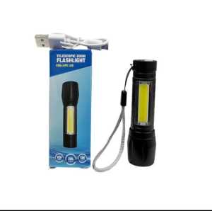 (GRATIS ONGKIR) Senter led cas super terang tahan lama Senter 4 LED COB Senter 4 Mode Jarak Jauh Senter Camping 4 Mata Lampu Bisa COD Bayar Ditempat