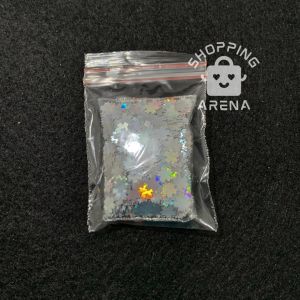 Glitter Hologram SAKURA Kemasan 3gr Gliter Berbentuk Holo Shape Bentuk Bunga Flower Taburan Hiasan Resin Nail Art Kuku Make Up Body Painting Sparkle Sparkling Springkle Berkilau Mengkilap Tempelan DIY Manik Kutek Shape Shaped Recine Shopping Arena Malang