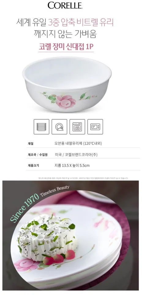 CORELLE Soup Cereal Bowl 16oz Durable Glass