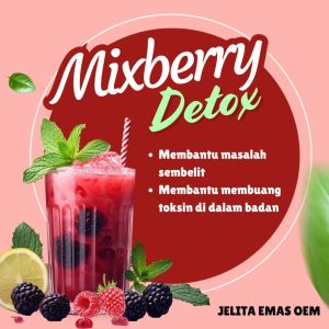 JELITA EMAS - KHAS UNTUK FOUNDER 25G MIXBERRY DETOX -LAWAS MUDAH HADAM SEK.AT SELERA MAKAN TAHAN LAPAR