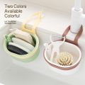 Creative Multifunctional Push-Type Sink Filter Storage Hanging Basket Kitchen Rack Faucet Sponge Drain Rack轻松安装多功能按压式水槽防堵沥水挂篮. 