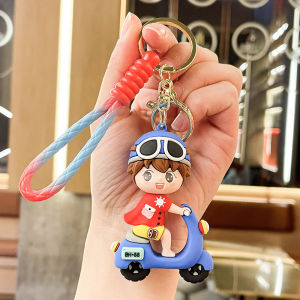 Móc Khóa Cặp Đôi Lái Xe Dây Treo Key Chain Đeo Balo
