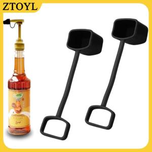 ZTOYL 5 10 pcs cà phê Syrup bơm tip cap bao gồm pourer cap Syrup bao gồm mũ Silicone phù hợp cho xi-rô bơm đổ Dispenser