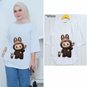 Baju Atasan Wanita Labukid Bahan Kaos Katun Combed Apk Sablon Premium Blouse Korean Style Oversize S M L XL XXL 3XL Outfit Remaja Kekinian Viral Terbaru Murah Bisa COD