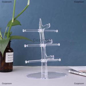 [COD] Cozyroom 3Pair Acrylic Show Rack Counter Eyeglasses Stand Holder Transparent Organizer