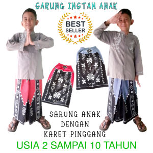 Sarung Instan Anak Usia 2-10 Tahun Motif Batik Pekalongan Kain Katun Halus