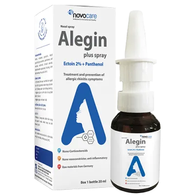Xịt mũi alegin plus spray chứa ectoin 2% an toàn cho trẻ sơ sinh và phụ nữ mang thai chai 20ml