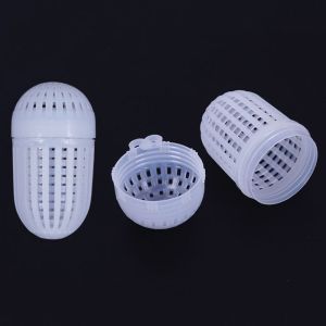 LINSBAYWU 10pcs/bag Luminous Fishing Mini Bait Cage Soft Plastic Fishing Cage Basket Fishing Tackle Red/White Luminous Fishing Bait Trap Attract Fish