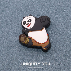 jibbitz หัวเข็มขัดรองเท้ารู อุปกรณ์เสริมการ์ตูน แพนด้า เสือ สำหรับรองเท้าแฟชั่น จิ๊บบิท ตัวติดรองเท้า