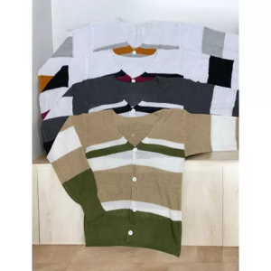 AIRA CARDIGAN BASIC KNIT KANCING SILVER TEBAL PREMIUM / CARDIGAN BASIC KANCING GOLD PREMIUM