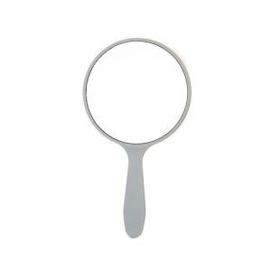 COUPLECOL Small Makeup Mirror DIY Handheld Portable Mirror Fashion With Handle Round Handheld Mirror Women
