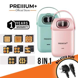 Premium+Waffle Maker 8 In 1 Sandwich Maker Pembakar Waffle Electric Mesin Roti Sandwich