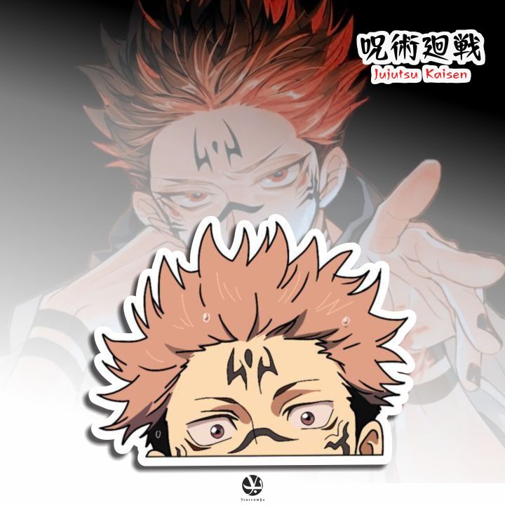 Sticker Intip Jujutsu Kaisen Sukuna - Sticker Sukuna - Sticker Jujutsu 