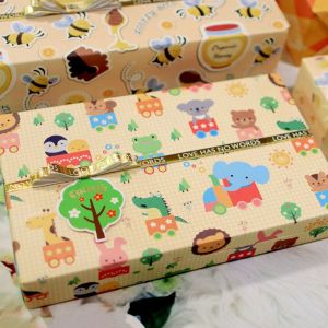 [10 rolls] Clearance sale! 2nd Item 50% Off -Fresh & Lovely [Yellow] DIY Gift Wrapping Paper Present packing paper Party decorate Birthday Christmas
