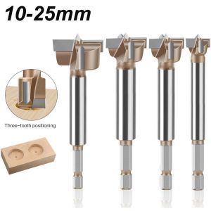UNIITY 10-25mm Mũi khoan Ba răng Cacbua vonfram Mũi khoan bản lề Lưỡi đôi Mũi khoan lục giác
