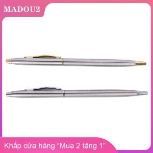 [COD] MADOU2 1PC kim loại bút bi văn phòng phẩm que thép không gỉ xoay bút bi