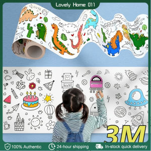 3M Kids Coloring Roll Painting Rolls Drawing Paper Childrens Graffiti Painting Scrolls