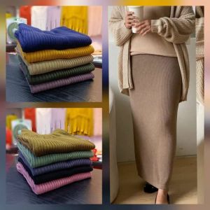 ROK SPAN RAJUT TEBAL PREMIUM KEKINIAN I CARDIGAN RAJUT WANITA