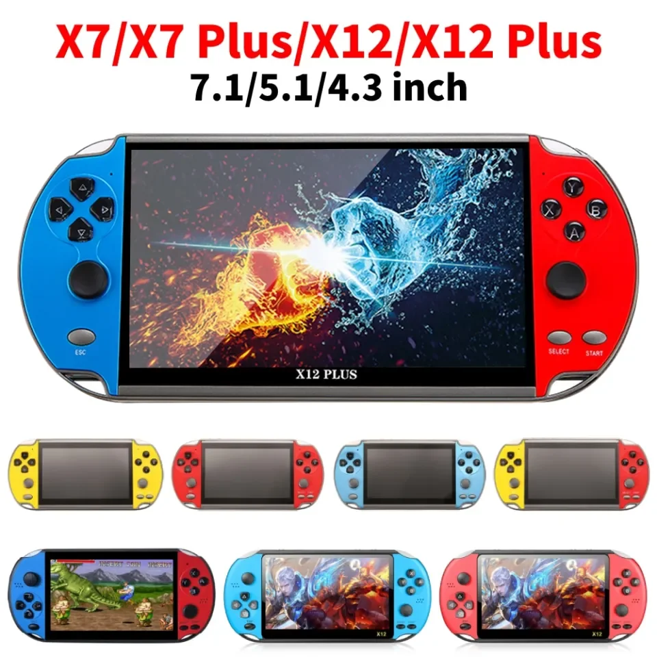 G X7 Plus/X12 Plus Handheld Game Console HD Screen Video Retro Game Console  Built-In 10000+ Free Games For Kids Gift Game Player | Lazada PH