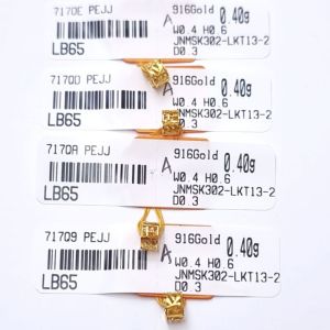 JIN JING PDR BEAD BUNGA/DOLLAR EMAS 916 TULEN 0.40G-0.50G