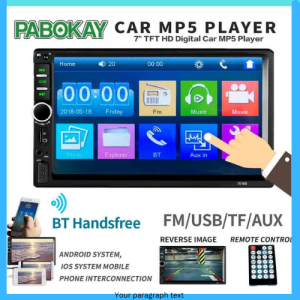 COD Pabokay Head Unit 2 DIN Car MP5 Player 7 Inch Kamera Belakang  7018B / head mobil sansui satu set lamp bracket cleaner grand max custom android sigra 9 inch carry 10 paking t120 carbu calya cleaner jvc wifi super fuul bass layer sentu terbaik murah