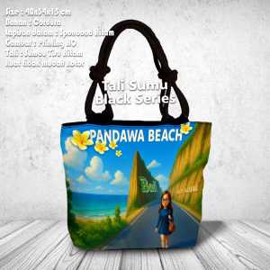 tas totebag kanvas oleh oleh bali tali sumbu kepang
