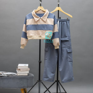 JIEJO OneSett Bundling - Setelan Wanita Terbaru Crewneck Jiho Combie Mix Jogger Jolly Pants Terbaru