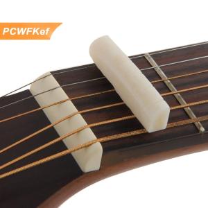 【PCWFKef】 Ngà trâu xương cầu yên ngựa và rãnh Nut cho 6 Chuỗi Acoustic Guitar