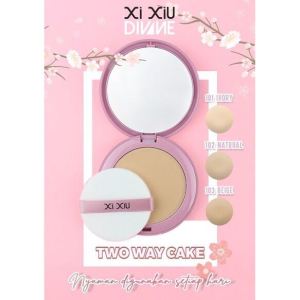 𝗝𝗨𝗡𝗞𝗜𝗘 𝗠𝗔𝗞𝗘𝗨𝗣 - Xi Xiu Divane Two Way Cake Bedak Padat Medium Coverage Makup Tahan Lama
