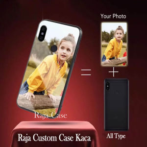 Raja Custom Softcase Glass Kaca For All Type  - Casing Hp-Pelindung hp-Case Handphone-Case Hp