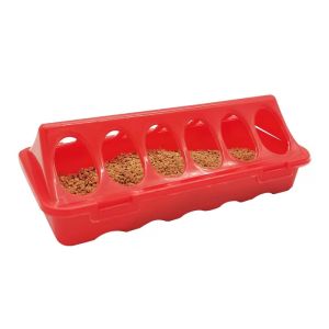 Pigeon Bird Chicken Feeder 20cm Double-sided 12 Holes Plastic Poultry Quails Ducklings Feeder Trough