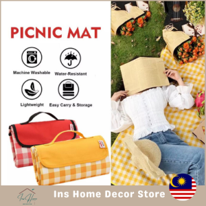 Waterproof Sandproof Picnic Mat Beach Mat Foldable Easy Carry Outdoor Mat Blanket For Camping Picnic Hiking Trekking Fishing Berkelah Kalis Air Lipat (InsHome) (IHPNM001)