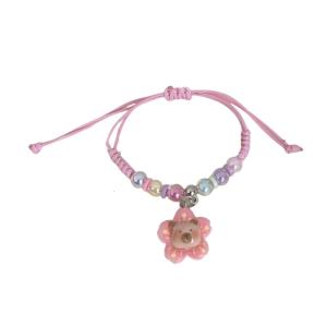 Vibrant Macaron Color Kids Bracelet With Cartoon Capybara Pattern Adjustable Soft Band Suitable For Celebrations