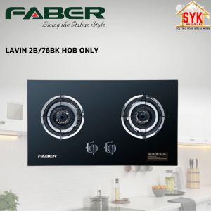 SYK Faber 2B/76BK Lavin Built In Glass Cooker Hob Stove Kitchen Appliances Cooker Hob Stove Gas Dapur