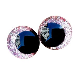CAEWE 10PCS/LOT Glitter Toy Glitter Safety Eyes Washer Cartoon Dolls Pupil Eyes Comical 10-25mm Comical Round Glitter Toy Eyes For Plush Doll