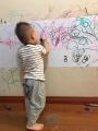 Decal Bảng giấy dán tường cho bé khổ 120x200cm ( viết bút / phấn).