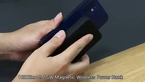 20000mAh Magnetic with Stand PD 22.5W Fast Charging Portable Wireless for 14/13/12 Pro
