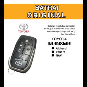 [ COD ] Baterai Remote Kunci Keyless Mobil Toyota Alphard Vellfire Nav1 CR 2032 Original Panasonic Termurah