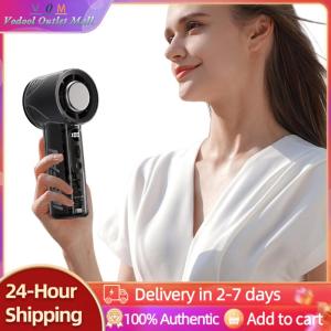【Outlet】 3000mAh Battery Operated Cooling Fan LED Digital Display for Home Office