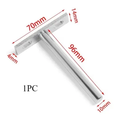 Invisible Shelf Brackets Floating T-shaped Heavy Duty Round Bar Wall-mounted 3/4/5 Inch Bracket Accessories