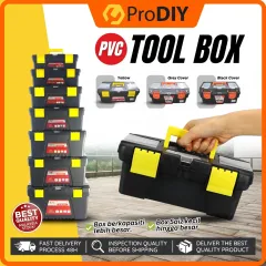 PRODIY Metal Toolbox Empty Compartment Storage Organiser Multipurpose 2  Tier 3 Tier Box 43cm 53cm Size Home and Work.