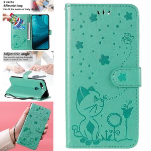For OPPO A12 A3S A5 A5S A7 AX5 AX7 AX5S A12E A52 A92 A93 A73 A53 A31 A5 A9 2020 Phone Case Painted Cartoon Magnetic Leather Wallet Flip Cover Casing