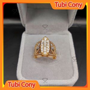 Nhẫn nữ xuping phong cách hàn quốc thỏi vàng cách điệu NXP-136-DX1 Tubi Cony - Không Kị Nước - Hàng Loại I