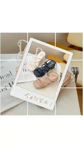 [Free Shipping] Wedge Heel Thick Sole High Heel Chunky Heel Fashionable Versatile Sandals Trendy Ins