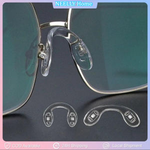 5PCS U-Shaped Insert Nose Pads Eyeglasses Saddle Bridge Seamless Silicone Conjoined Eyeglass Soft Nose Mat Nosepads Screw-in Glasses Accessories Glasses Anti-Slip