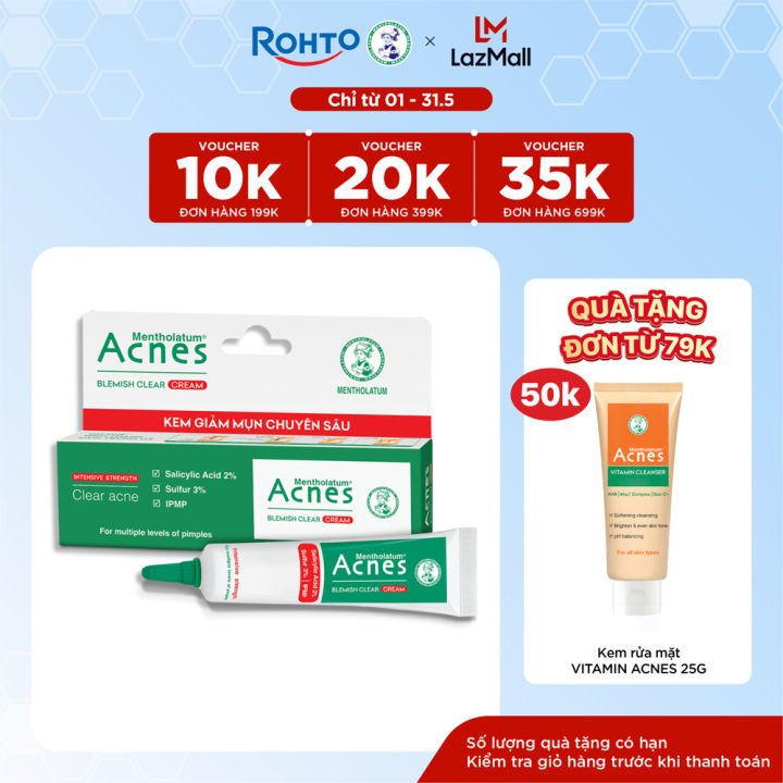 Kem chấm mụn chuyên sâu Acnes Blemish Clear Cream 10g