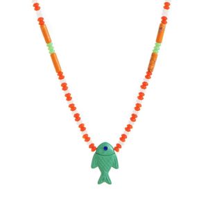 WAPKTY Loạt phim Đại dương Dây chuyền  cá Cá nhỏ Đầy màu sắc Dây chuyền charm Thời trang Đa tầng Vòng cổ choker đính hạt Dành cho phụ nữ