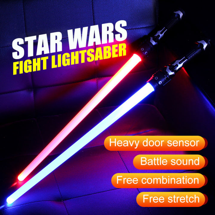 Star Wars Light Sound Telescopic Lightsaber Seven Color Switching Laser Sword Flash Lightsaber